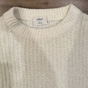 Wilfred Cream Open-Knit Crewneck Sweater thumbnail 5