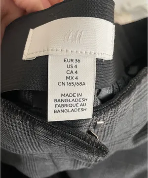 H&M Gray Plaid Dress Pants thumbnail 3