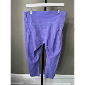 Lululemon Fast and Free High-Rise Crop 19” Size 12 Charged Indigo thumbnail 3