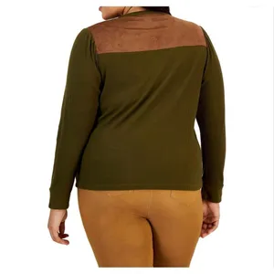 Womens Tommy Hilfiger Plus Waffle Knit Thermal Henley Long Sleeve Shirt Top - 1x thumbnail 2