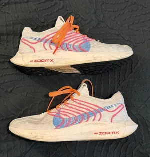 Nike Pegasus Turbo Next Nature Women 8 ZoomX Flyknit Pink Blue thumbnail 1