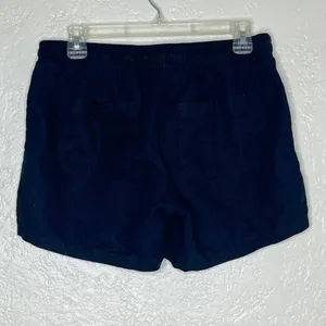 Amazon Essentials Women's Black 5" Linen Blend Drawstring Shorts Size Small thumbnail 3