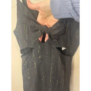 La Blanca‎ Cutout Maxi Dress Black Gold Coverup Sz S thumbnail 3
