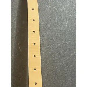 Michael Kors Brown Pebbled Leather Skinny Belt Gold Tone Buckle Size M thumbnail 5