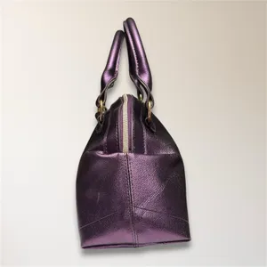 Victoria's Secret Y2K Metallic Purple Quilted Satchel Handbag‎ McBling Retro Bag thumbnail 9