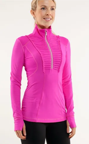 Lululemon Run: Your Heart Out Pullover Paris Pink running training gym active 4 thumbnail 1