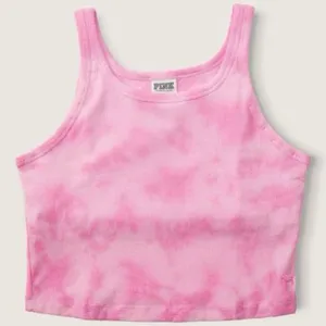 Victoria’s Secret PINK Pink Tie Dye Cropped Tank Top Brami Size Medium thumbnail 3