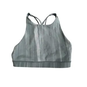 Lululemon Energy Bra High Neck Size 6 Linear Spray Dye Deep Ocean Luxtreme thumbnail 3