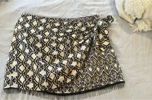 Zara beaded wrap skirt thumbnail 5