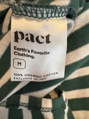 Pact Lounge Sleeveless Striped Jumpsuit Women Size Medium thumbnail 5