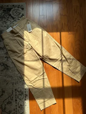 Khaki Chino Ankle Straight Pants thumbnail 4
