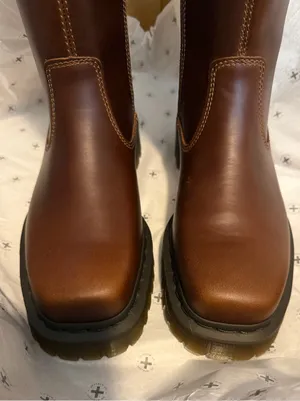 Dr. Martens Amaayah Hi Butterscotch Leather Knee High Boots Size 8 NIB thumbnail 7