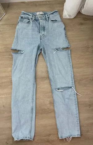 Abercrombie and Fitch The Dad High Rise Denim Jeans Curve Love thumbnail 1