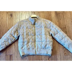 Joie tan puffer cableknit bomber style jacket M thumbnail 9