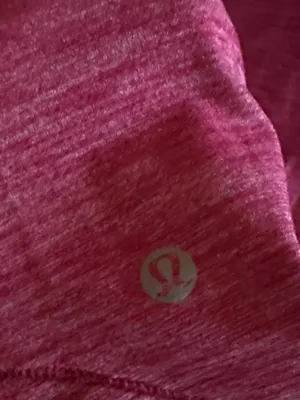 lululemon What the Sport Tee in Heathered Regal Plum. Short Sleeve. V-Neck thumbnail 6