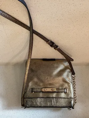 Coach Metallic Leather Swagger Swingpack Crossbody 36502 thumbnail 2