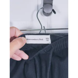 Abercrombie & Fitch Gemma Linen Blend Wide Leg Pant Size XXS Short Black Minimal thumbnail 4