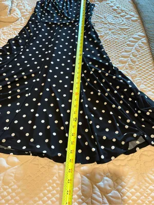 Lauren Ralph Lauren Sleeveless Polka-Dot Midi Dress black/white size 2 thumbnail 11