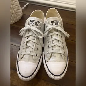 Converse Chuck Taylor All Star Low Top Metallic Shimmer Sneakers size 9 thumbnail 6