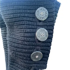 UGG Australia Tall Black Cardy Knit Women’s Button Sock Boots size 6 thumbnail 7