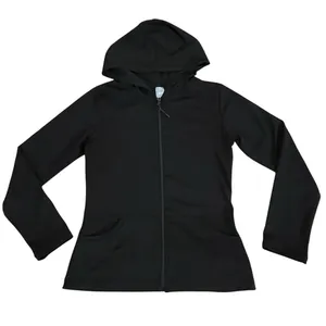 Black Light Breathable Hoodie Zip‎ Up Jacket Size XS thumbnail 1
