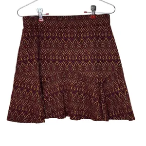 Free People Women's Skirt Geometric Rome Boho Knit Flared‎ Mini Stretch Small thumbnail 5