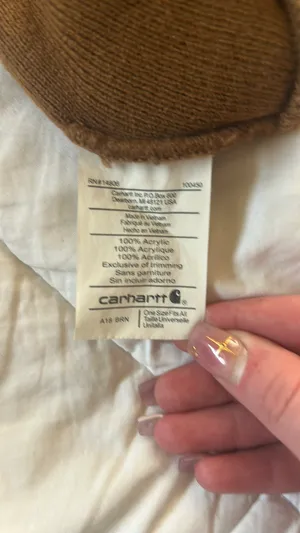 Brown Carhartt Beanie Knit thumbnail 3