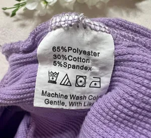 Boutique Purple Waffle Knit Shorts thumbnail 6