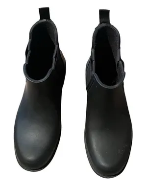 Madewell Women's Black Chelsea Rain Boots Size 7 Waterproof Casual thumbnail 1