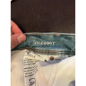 American Eagle Outfitters Kick Boot Jeans Womens 10 Med Wash Blue Bootcut Denim thumbnail 10
