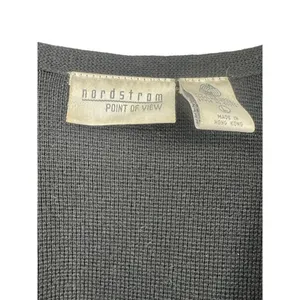 Vintage 70's Nordstrom | L | Mid Length 100% Wool Gold Button Cardigan Sweater thumbnail 4