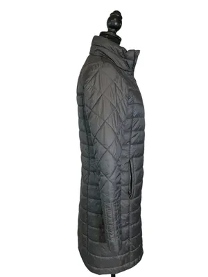 Patagonia Women's Quilted Puffer Coat in Dark Gray thumbnail 2