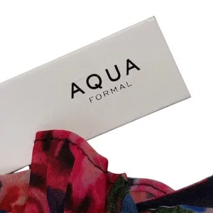 AQUA Formal Floral Ruffle Maxi Dress Pink Blue V-Neck‎ Sleeveless Size 0 NEW thumbnail 7