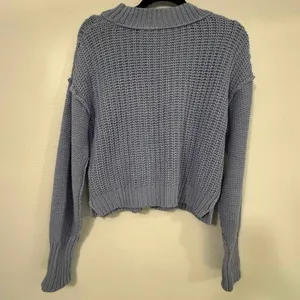 Free People Bell Song Pullover Sweater in Vintage Light Blue Small S‎ thumbnail 3