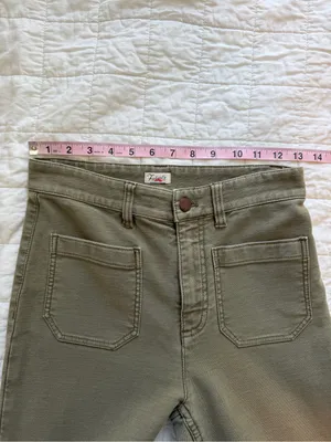 Faherty Stretch Terry Patch Pocket Pants Military Olive Green 26 thumbnail 7