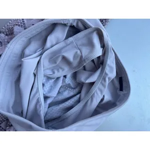 Varley Womens Grey Snakeskin‎ Print Running Shorts Zipper Pocket Size L thumbnail 8