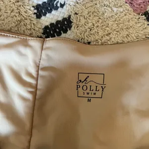 NWT Oh Polly Swim Gold Metallic‎ Wrap Cover Skirt M thumbnail 8