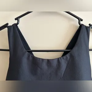 Fabletics NWT Black Workout Cropped Padded Tank Women's Sz Small thumbnail 3