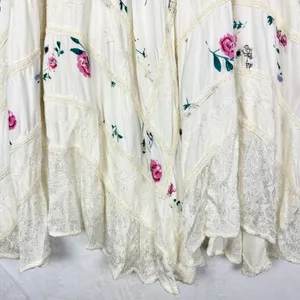 Advance Apparels Corset Floral Emboidered Fairy Midi Dress Free/L/XL Ethereal thumbnail 7
