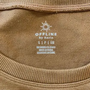 OFFLINE by Aerie Crop Top Size S Brown Long Sleeve Seamless Workout Top thumbnail 4