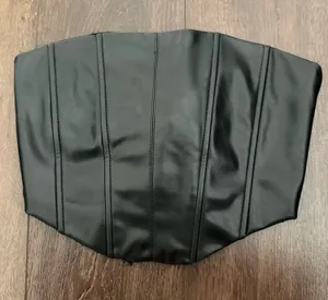 Black leather tube top Size M thumbnail 1