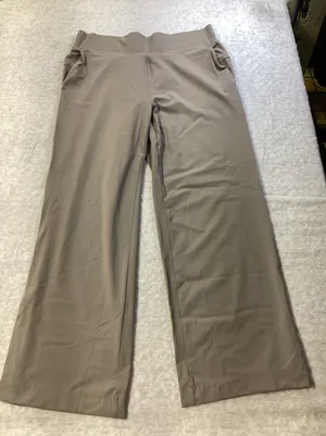Member's Mark Womens Travel Wide Leg Pants Taupe Brown‎ Stretch Size L NWT thumbnail 1