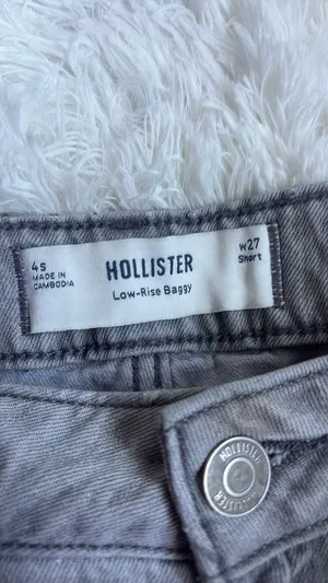Hollister Low-Rise Grey Jeans thumbnail 3
