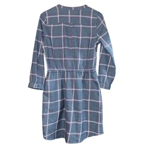 Prana Loop to Pines Organic Cotton Flannel Dress Blue Womens‎ Sz S Relaxed Plaid thumbnail 7