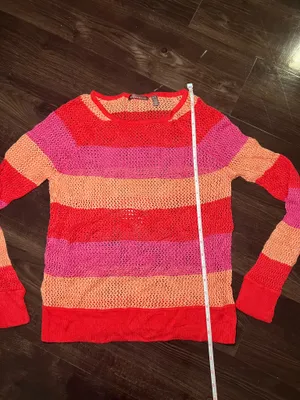 525 America Crochet Color block Sweater thumbnail 5