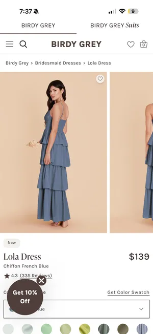 Bridesmaid dress Birdy Grey thumbnail 2