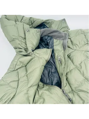 Eddie Bauer Altamira Down Parka 2X Green Quilted Hooded Long Coat thumbnail 11