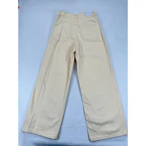 GoldSign Women's butter yellow Wide Leg Jeans Size 27 High Waist‎ Denim Casual thumbnail 12