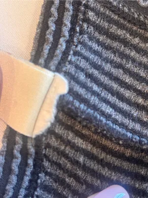 7th RAY Striped Ribbed Tank‎ Jumpsuit in Black & Grey Cropped with Pockets thumbnail 5
