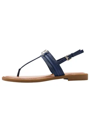 NWT Tommy Hilfiger Womens Cruman Emblem Sandals TWCRUMAN Dark Blue 6.5M thumbnail 5